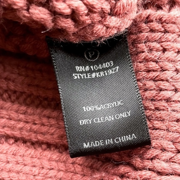 J.o.a. Los Angeles Chunky Cable Knit Sweater Mauve - Picture 11 of 11